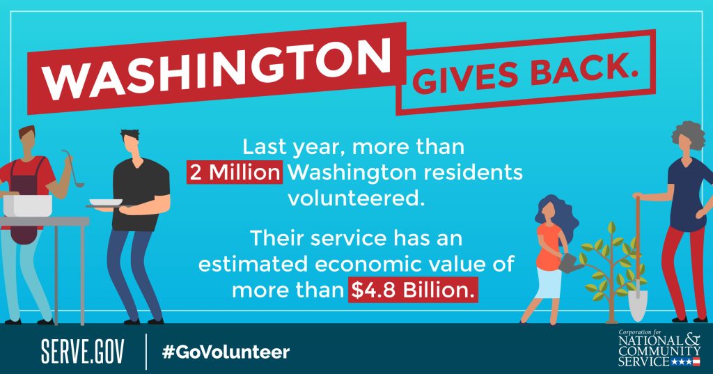 Washington volunteer week